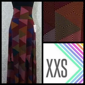 LulaRoe Maxi Skirt/Strapless Dress XXS